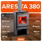 Calefactor Bosca a Leña Aresta 380