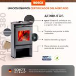 Calefactor Bosca a Leña Aresta 380