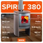 Calefactor a Leña Bosca Spirit 380