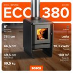 Calefactor a leña Eco 380 Bosca