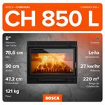 Calefactor Chimenea Insertable Bosca 850