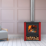 Calefactor a Leña Bosca Gold 500 Black Vision 