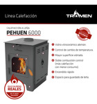 Calefactor A Leña Con Visor De Vidrio Tromen Pehuén 6000