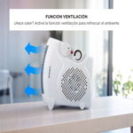 Caloventor Eléctrico Winco W116B con Termostato y Ventilación 2000W