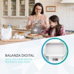 Balanza de Cocina + Recipiente Nictom BC01 Digital Alta Precisión