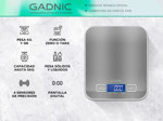 Balanza Báscula Digital Cocina Gramos Acero Inoxidable 5kg