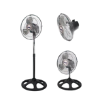 Ventilador de Pie Piso Pared Turbo 18 Pulgadas Waggs 3 Palas Aspas Metalicas