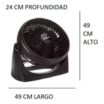 Ventilador Turbo Eiffel E-516 16" 90W Negro