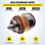 Ventilador Industrial Portátil Vevor De Alta Velocidad Ven