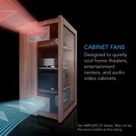 Sistema de ventilador de refrigeración AC Infinity AIRPLATE S5 para cine en casa