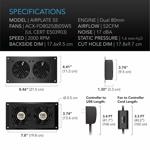 Sistema de ventilador de refrigeración AC Infinity AIRPLATE S5 para cine en casa