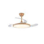 Ventilador de Techo Retractil Ranser ORO CF-307 35W Luz Led Slim Madera