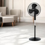 Ventilador de Pie Digital Peabody PE-VPD1862N 60 W 3 Veloc.