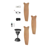 Ventilador De Techo Philco 3 Aspas Simil Madera TEM5234P