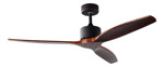 Ventilador De Techo Liliana Vthm600 Aspas Madera Color Negro