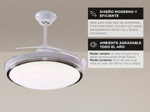 Ventilador de Techo ClimaLed Gadnic 3 Aspas Retractiles 