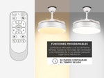Ventilador de Techo ClimaLed Gadnic 3 Aspas Retractiles 