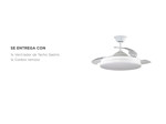 Ventilador de Techo ClimaLed Gadnic 3 Aspas Retractiles 