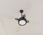 Ventilador De Techo V3043 CON LUZ LED Negro 90 W AUVENT