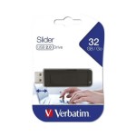 Pendrive Usb 32gb Verbatim Slider Retractil 98697 Blister Color Negro/Nombre del diseño Slider