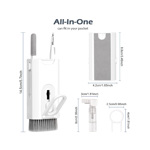 Kit Limpiador 8 En 1 Para Auriculares, Celulares Y Teclados - BLANCO