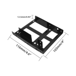 Adaptador Metalico Disco Rigido Ssd De 2.5 A 3.5 Dual