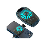Enfriador De Telefono Celular Cooler Recargable Con Luz Led - NEGRO 