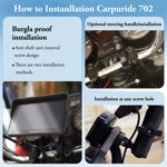 Navegador GPS para motocicleta Carpuride W702, pantalla táctil de 7 pulgadas