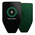 Monedero de hardware criptográfico Trezor Safe 5 con elemento seguro