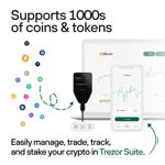 Monedero de hardware criptográfico Trezor Safe 5 con elemento seguro