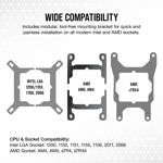 Enfriador líquido para CPU Corsair iCUE H150i Elite CAPELLIX XT blanco