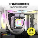 Enfriador líquido para CPU Corsair iCUE H150i Elite CAPELLIX XT blanco