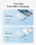 Batería externa Anker Zolo de 20 000 mAh y 30 W con cable USB-C para iPhone