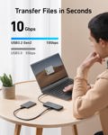 Hub USB-C Anker 555 8 en 1 con suministro de alimentación de 100 W, 4K, 60 Hz