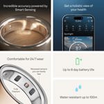 Pulsera Smart Ring OURA Ring 4 en oro rosa, talla 7, para dormir y hacer ejercicio