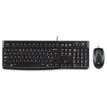 Kit De Teclado Y Mouse Logitech Mk120 Español Color Negro