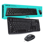 Kit De Teclado Y Mouse Logitech Mk120 Español Color Negro