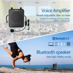 Amplificador de voz Giecy 30W con batería de 2800 mAh.