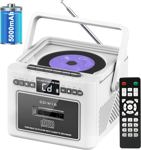 Reproductor de CD Boombox Reproductor de CD Jazmm Boombox con Bluetooth 5.1