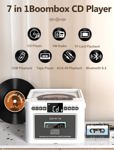 Reproductor de CD Boombox Reproductor de CD Jazmm Boombox con Bluetooth 5.1