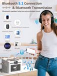 Reproductor de CD Boombox Reproductor de CD Jazmm Boombox con Bluetooth 5.1