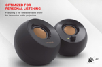 Sistema Speaker Creative Pebble 2.0 con alimentación USB, color blanco