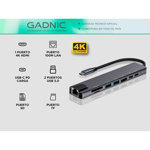 Adaptador USB C Hub Para Mac y Pc 8 en 1 Usb C - HDMI - Usb 3.0 - Red