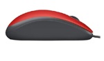 Mouse Optico Logitech M110 Silencioso Usb Ambidiestro PC Rojo