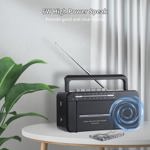 Reproductor de casetes y grabador de radio AM FM, convertidor MP3