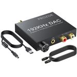 Convertidor de audio digital a analógico PROZOR 192 kHz con cable