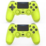 Mando inalámbrico Choopp para PS4 Electric Yellow, paquete de 2