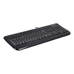 Teclado Microsoft 600 QWERTY color negro