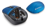 Mouse Mini Travel Verbatim Wireless Commuter Series Azul