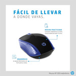 Mouse Inalambrico Hp 200 G3k Azul Marino